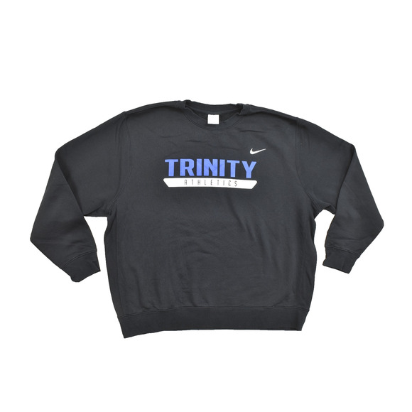 Nike Trinity Athletics Sweatshirt Men's Size XXL Blue Black Classic Long Sleeve - Picture 1 of 8
